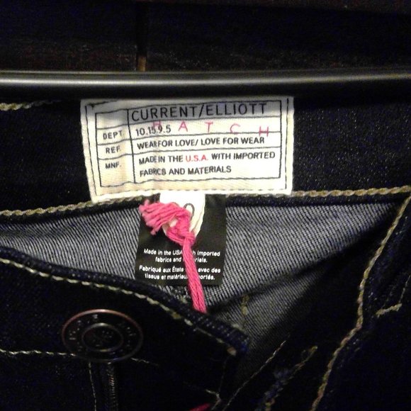 HATCH "Nearly Skinny Maternity Jeans"; SZ 30, Color 'SERENITY' - Picture 4 of 7